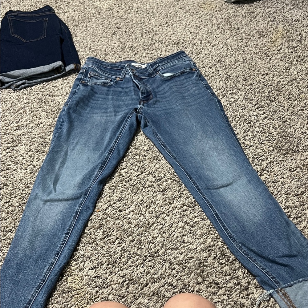 Casual Blue Boyfriend Jeans for Women